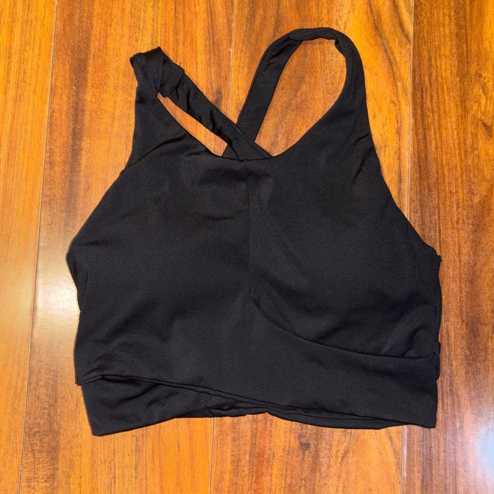 J.ING Black Wrap Sports Bralette